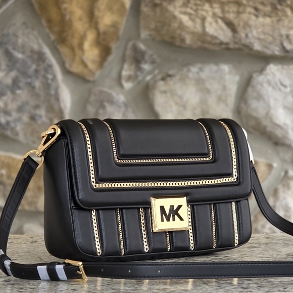 Michael Kors Handbags - Michael Kors Sonia Medium Black Crossbody